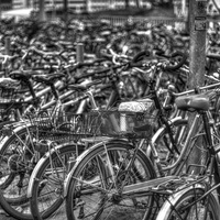 Buy canvas prints of  Bikes by Paul Williams