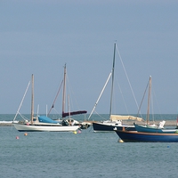Buy canvas prints of  Boats in the Estuary by Elaine Turpin