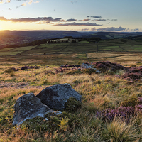 Buy canvas prints of Sunset over the moors by Jolanta Kostecka