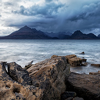 Buy canvas prints of Storm over Cuillin mountains by Jolanta Kostecka