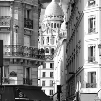 Buy canvas prints of  Sacre Coeur from Anvers, Paris by Jack Torcello