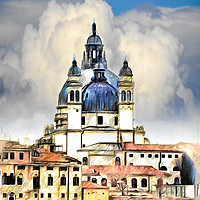 Buy canvas prints of Santa Maria della Salute Venice by Jack Torcello