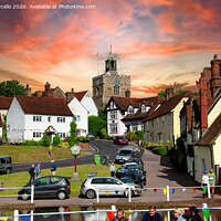 Buy canvas prints of The Church at Finchingfield Essex by Jack Torcello