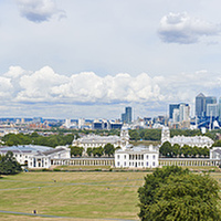 Buy canvas prints of  City Skyline from Greenwich Park by Adrian Brockwell