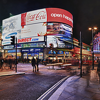 Buy canvas prints of Piccadilly Circus by Adrian Brockwell