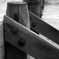 Buy canvas prints of  Black and White Groyne image by Richard Clapson