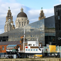 Buy canvas prints of  Liverpool Docklands by Stephen Jones