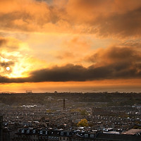 Buy canvas prints of  Edinburgh Sunset by Svetlana Sewell