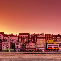 Buy canvas prints of  Evening Lights of Scarborough by Svetlana Sewell