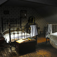 Buy canvas prints of  Vintage Bedroom by Svetlana Sewell