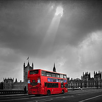 Buy canvas prints of  Red Bus by Svetlana Sewell