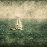 Buy canvas prints of  Lonely Yacht  by Svetlana Sewell