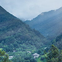 Buy canvas prints of Mountain Rays by Svetlana Sewell