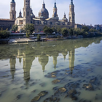Buy canvas prints of Zaragoza and Ebro River by Svetlana Sewell