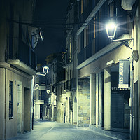 Buy canvas prints of Night Street by Svetlana Sewell