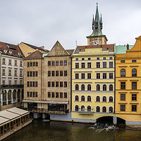 Buy canvas prints of Corner buildings in Prague by Svetlana Sewell