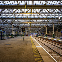 Buy canvas prints of Edinburgh Waverley train station by Svetlana Sewell