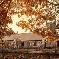 Buy canvas prints of St Marys Church in Autumn by Svetlana Sewell