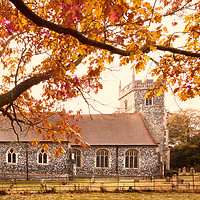 Buy canvas prints of Autumn Brunch and Church by Svetlana Sewell