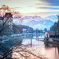 Buy canvas prints of Thun in the Morning by Svetlana Sewell