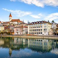 Buy canvas prints of Town Thun in Switzerland by Svetlana Sewell