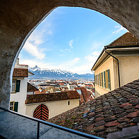 Buy canvas prints of Town Thun in Switzerland  by Svetlana Sewell