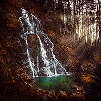 Buy canvas prints of Giessbach waterfalls by Svetlana Sewell