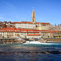 Buy canvas prints of Bern and River Aare by Svetlana Sewell