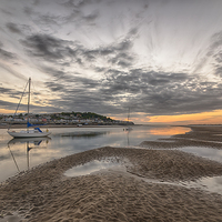 Buy canvas prints of  Sunset At Instow North Devon by clifford Spittle