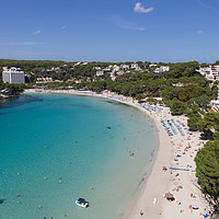Buy canvas prints of Cala Galdana bay and beach, Menorca, Spain by Mark Roper
