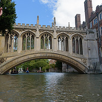 Buy canvas prints of Bridge of Sighs at St John's College in Cambridge  by Mark Roper