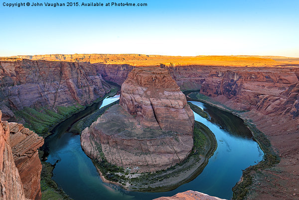  Horseshoe Bend at Dawn Picture Board by John Vaughan