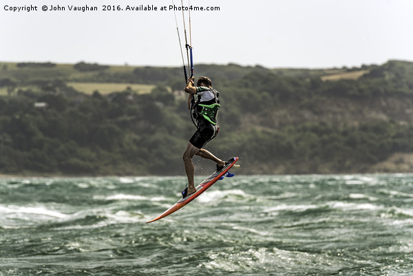 Kite Surfing Picture Board by John Vaughan