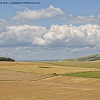 Buy canvas prints of Sussex Downs Serenity by Len Brook