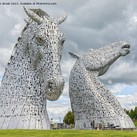 Buy canvas prints of The Kelpies by Len Brook