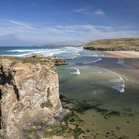 Buy canvas prints of Perranporth Beach, Cornwall  by Len Brook