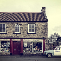 Buy canvas prints of Aidensfield Store (Goathland) by Len Brook