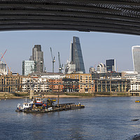 Buy canvas prints of London Skyline and the River Thames by Len Brook