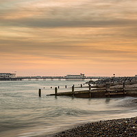 Buy canvas prints of Worthing Pier Evening by Len Brook