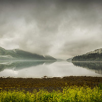 Buy canvas prints of The Clouds and Mists of Loch Long by Len Brook