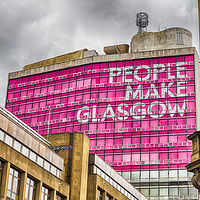Buy canvas prints of People Make Glasgow by Len Brook
