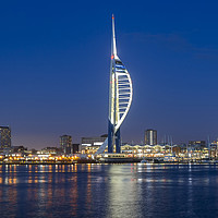 Buy canvas prints of Portsmouth Harbour and The Spinnaker Tower by Len Brook