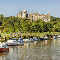 Buy canvas prints of Arundel Castle and the River Arun by Len Brook