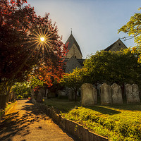 Buy canvas prints of St. Mary's Church, Sompting by Len Brook