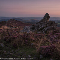 Buy canvas prints of Last of the light, Stiperstones by Black Key Photography