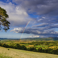 Buy canvas prints of  Rainbow View by Black Key Photography