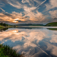Buy canvas prints of LLyn Clywedog Relections by Black Key Photography