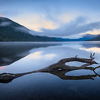 Buy canvas prints of Sunrise at Lake Rotoroa, New Zealand by Black Key Photography