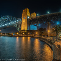 Buy canvas prints of The Sydney Harbour Bridge by Black Key Photography