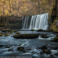 Buy canvas prints of Waterfall Country, Brecon Beacons by Black Key Photography